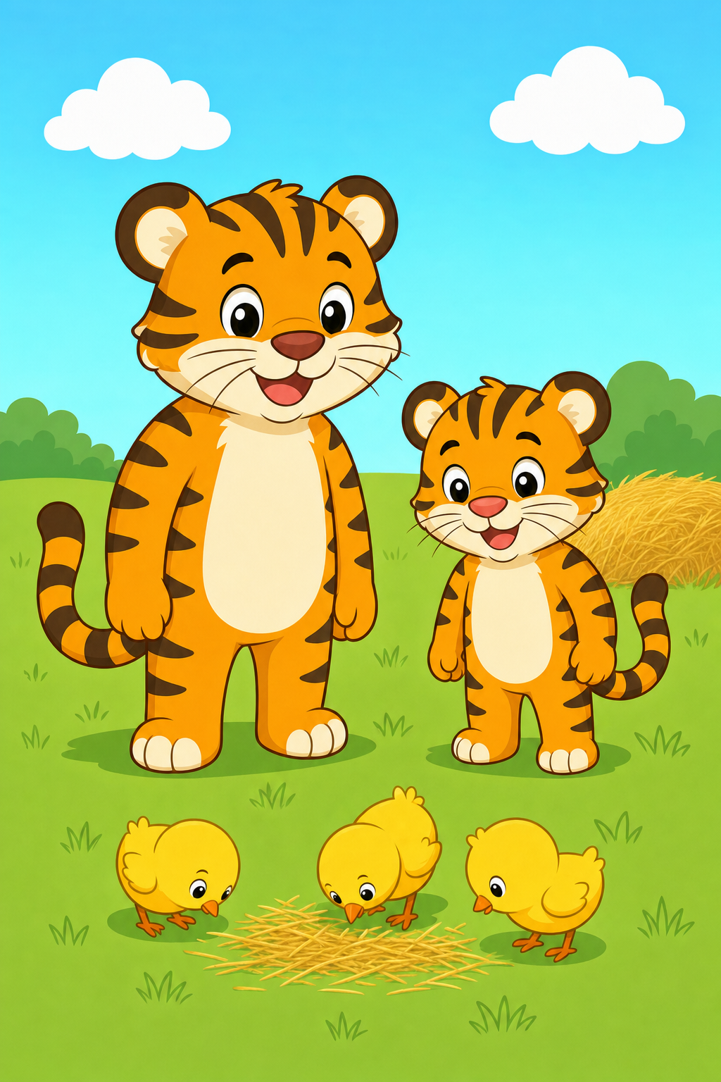 zephyr tiger visits the farm