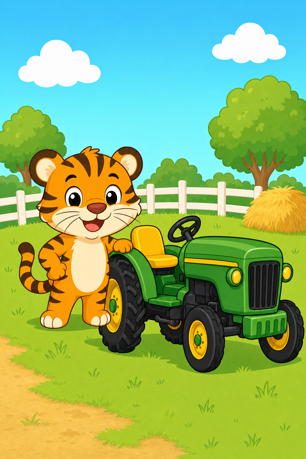 zephyr tiger visits the farm