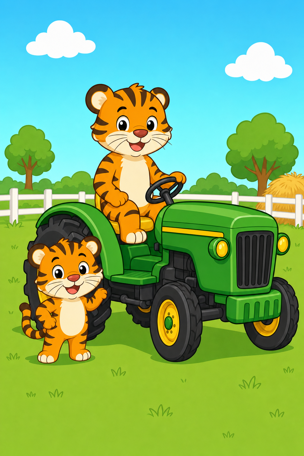 zephyr tiger visits the farm