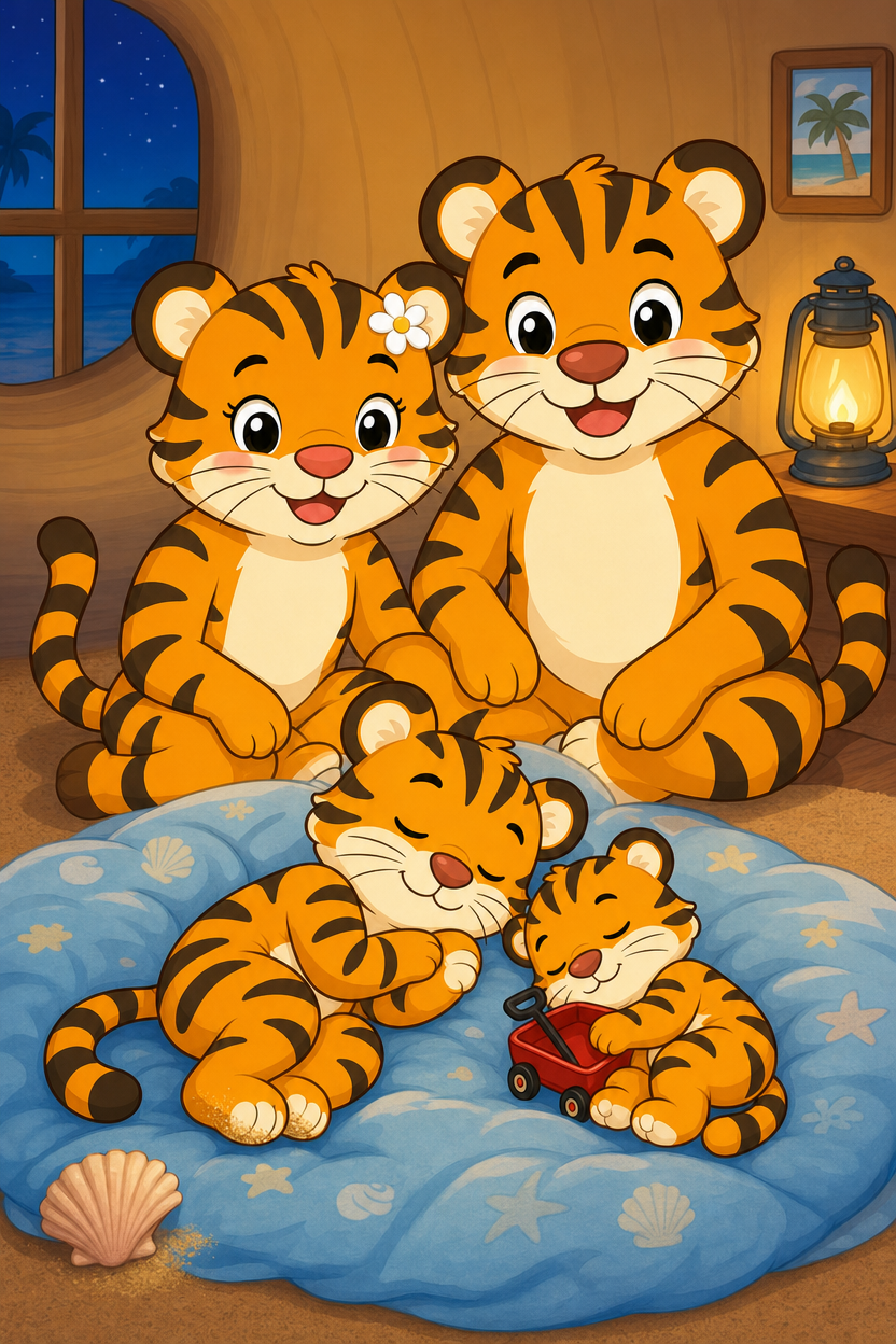 zephyr tiger and the seaside shore