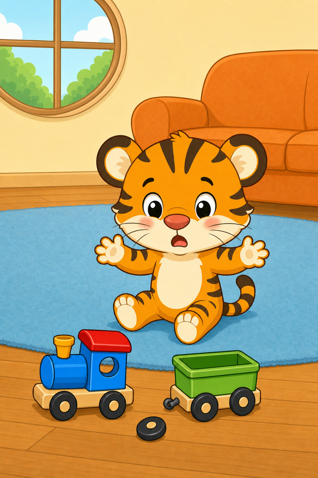 zephyr tiger and the toy train