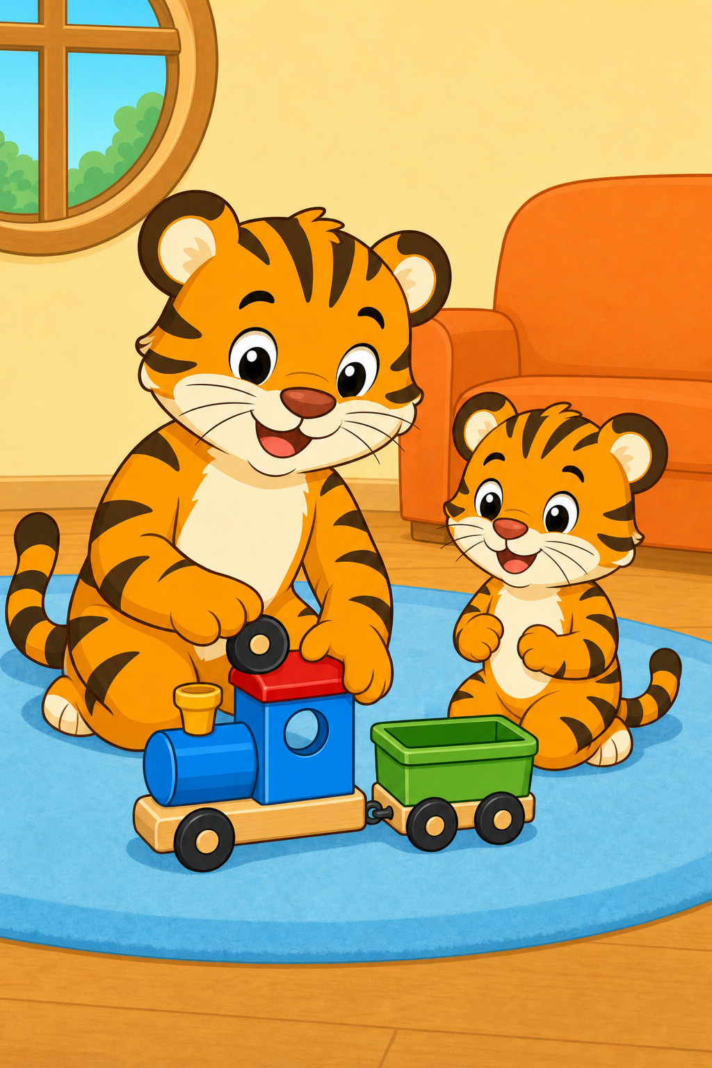 zephyr tiger and the toy train