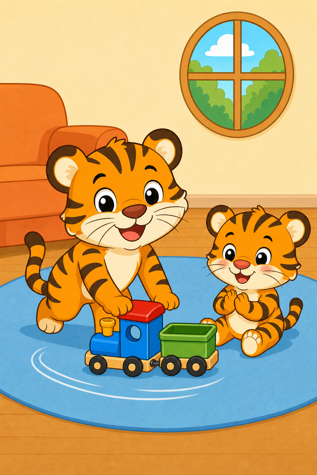zephyr tiger and the toy train
