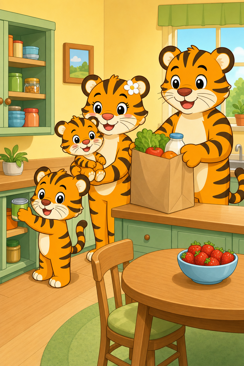 zephyr tiger at the grocery store